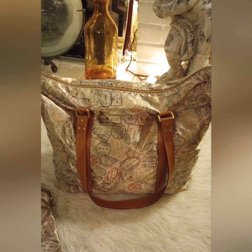 Rare Andare Lontano Viaggiando ALV tote, shoulder, travel bag with crossbody Bag - Picture 2 of 15